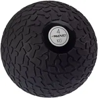 Avento Slam Bal - met Profiel - 4 kg - Zwart/Zilvergrijs