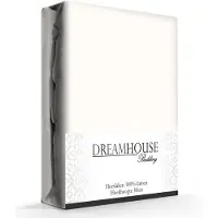 Dreamhouse Hoeslaken - katoen - crème - 90x200 cm
