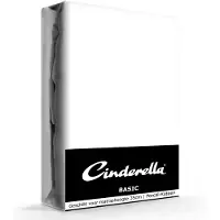 Cinderella Weekend Hoeslaken - Geschikt voor Boxspring - Katoen - 160x200 cm - tot 35 cm matrashoogte - Wit