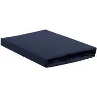 Ambiante Katoen - Hoeslaken - 180x200 - Donker Blauw