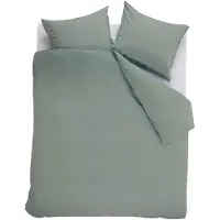 Ambiante Dekbedovertrek Cotton Uni Green Katoen-260 x 200 / 220 cm | Extra Breed