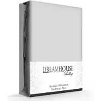Dreamhouse Hoeslaken - katoen - grijs - 200x220 cm
