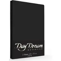 Day dream 2 Stuks Kussenslopen Day Dream Zwart (katoen)