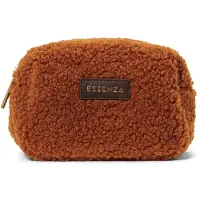 Essenza Make-Up Bag Lucy Teddy Leather Brown (15 x 10 x 10 cm)