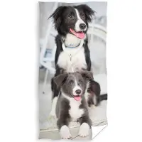 Inte Informerad Animal Pictures Strandlaken Puppy and Dog - 70 x 140 cm - Katoen