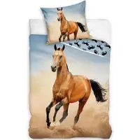Cofi1453® DREAMEE Dekbedovertrek - Desert Horse - 140x200 cm