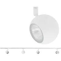 Highlight Spanningsrail Spot Retro 4 lichts wit