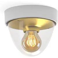 Lyora Witte Plafondlamp Nook Met Gouden Binnenkant