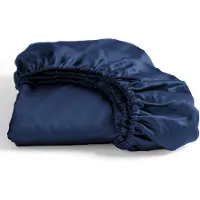 Cinderella Hoeslaken Navy (Satijn)-180 x 210 cm