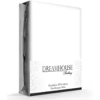 Dreamhouse Hoeslaken - katoen - wit - 80x200 cm