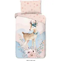 Good Morning Dekbedovertrek Josy Multi Flanel-140 x 200 / 220 cm | 1-Persoons