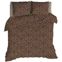 Romanette Dekbedovertrek Glockner Taupe / Terra Flanel-200 x 200 / 220 cm | 2-Persoons