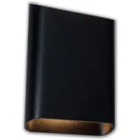 Artdelight Wandlamp Diaz Large H 20 cm zwart