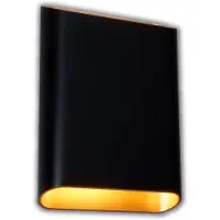 Artdelight Wandlamp Diaz L Zwart met goud