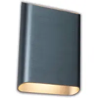 Artdelight Wandlamp Diaz L Gun metal