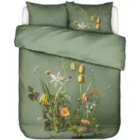 Essenza Dekbedovertrek Ficaria Greenish Satijn-240 x 200 / 220 cm | Lits-Jumeaux