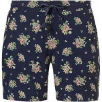 Pastunette Blauwe pyjamashort roosjes | Maat S