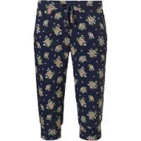 Pastunette Blauwe capri broek roosjes | Maat M