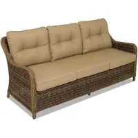 Garden Point Driezitsbank van techno-rattan Toledo bruin