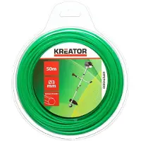 Kreator KRTGTH3050 trimmerdraad – zeshoekig – 50 m lengte – 3mm diameter