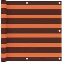 vidaXL Balkonscherm 90x600 cm oxford stof oranje en bruin