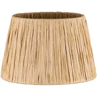 Home Sweet Home Raffia lampenkap - Conisch - beige - Boheemse stijl - ø20 x 13 cm - E27 fitting - Ontworpen voor tafellampen en Pendellamp - Ontworpen voor woonkamer en eetkamer