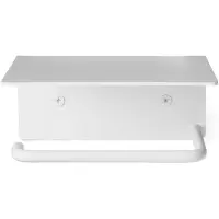 Ferm Living Dora toiletpapierhouder met legplank White