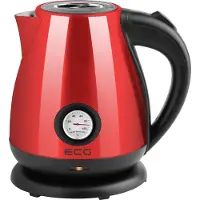 Ecg RK 1705 Metallico Rosso, Waterkoker, RVS, Watertemperatuurindicator
