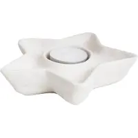 Leeff theelichthouder tijn ster - Keramiek - 13,8x3,3cm