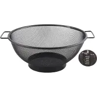 Kitchen Tools Vergiet - RVS - Zwart - 26cm - Gaas
