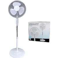 Gerimport staande ventilator 3 snelheden - 40 cm - 45 watt - Wit