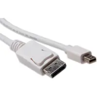 ACT Mini DisplayPort - DisplayPort kabel - versie 1.2 (4K 60 Hz) - UL / wit - 1 meter