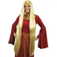 Witbaard Pruik Lady Godvia Dames Blond One-size