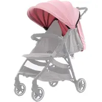 Baby Monsters kinderwagenkap Kuki textiel roze