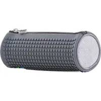 PIXIE CREW Etui Met Siliconen Paneel En Pixels 20 Cm Grijs