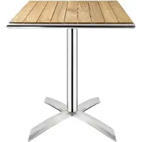Bolero Essenhouten opklapbare bistrotafel vierkant 60cm