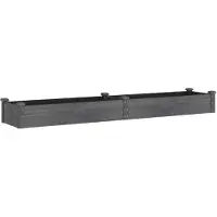 vidaXL Plantenbak verhoogd met voering 240x45x25 cm vurenhout grijs