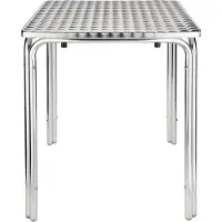 Bolero Bistrotafel Bolero, weerbestendig en stapelbaar, vierkant, RVS blad, 72(h)x60(b)x60(d)cm, CG837