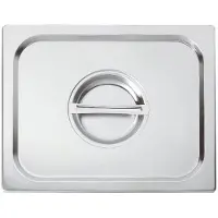 Paderno gastronorm deksel met handvat 32,5 x 18 cm RVS zilver