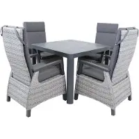 Lesli Living Tafel Buiten Tuin Castilla 2.0 Negro 100x100cm