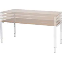 Schaffenburg Vergadertafel Domino - 220x100 Havana Kersen - zwart frame