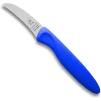 Windmühlenmesser Molenmes - Schilmesje - Klassiker 1972 - RVS - Gebogen - Lemmet 70 mm - Kunststof Heft - Blauw