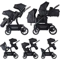 Novi Baby Kinderwagen Novi Pacific Premium Duo Solid Black