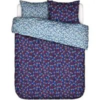 Essenza & Co Dekbedovertrek Blooming Ballet Marine Blue Percal-200 x 200 / 220 cm | 2-Persoons