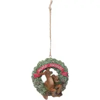Clayre & Eef Decoratie Hanger Hert Meerkleurig Kunststof