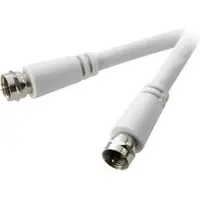 Speaka Professional Satelliet Aansluitkabel [1x F-stekker - 1x F-stekker] 3.00 m 90 dB Wit