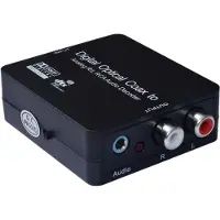Coretek Digitaal naar analoog audio converter (DAC) met Dolby decoder - voeding via USB