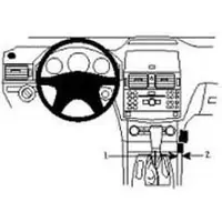 Brodit ProClip houder geschikt voor Mercedes Benz C-Klasse (180-320) 2007-2010 Angled mount
