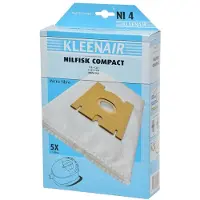 Kleenair Microvezel stofzuigerzakken - scheurbestendig - vochtbestendig - 25 stuks + 5 filters