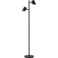 Atmooz Kisoro vloerlamp – G9 – Vloerlamp – Tafel lamp – Woonkamer – Zwarte buitenkant – Gouden binnenkant – Hoogte 144 cm – Metaal